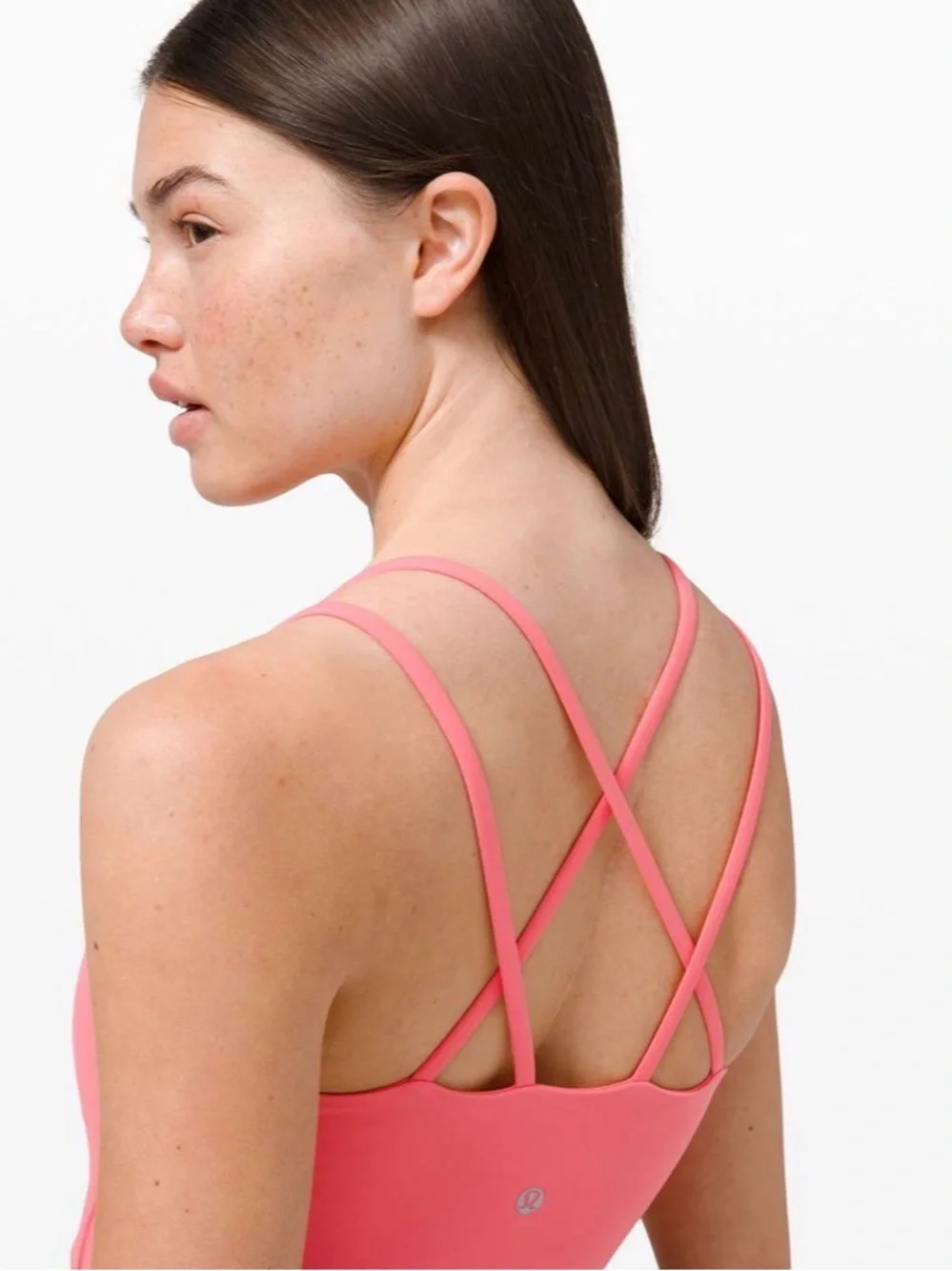 Lululemon Like a Cloud Bra Long Line, B/C Cup Guava Pink NWOT- Size 4